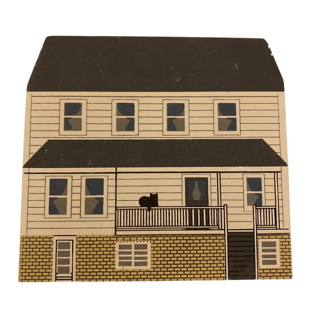 The Cat’s Meow 1992 Ohio Amish Series Jonah’s Troyer Home – Faline Signed  House